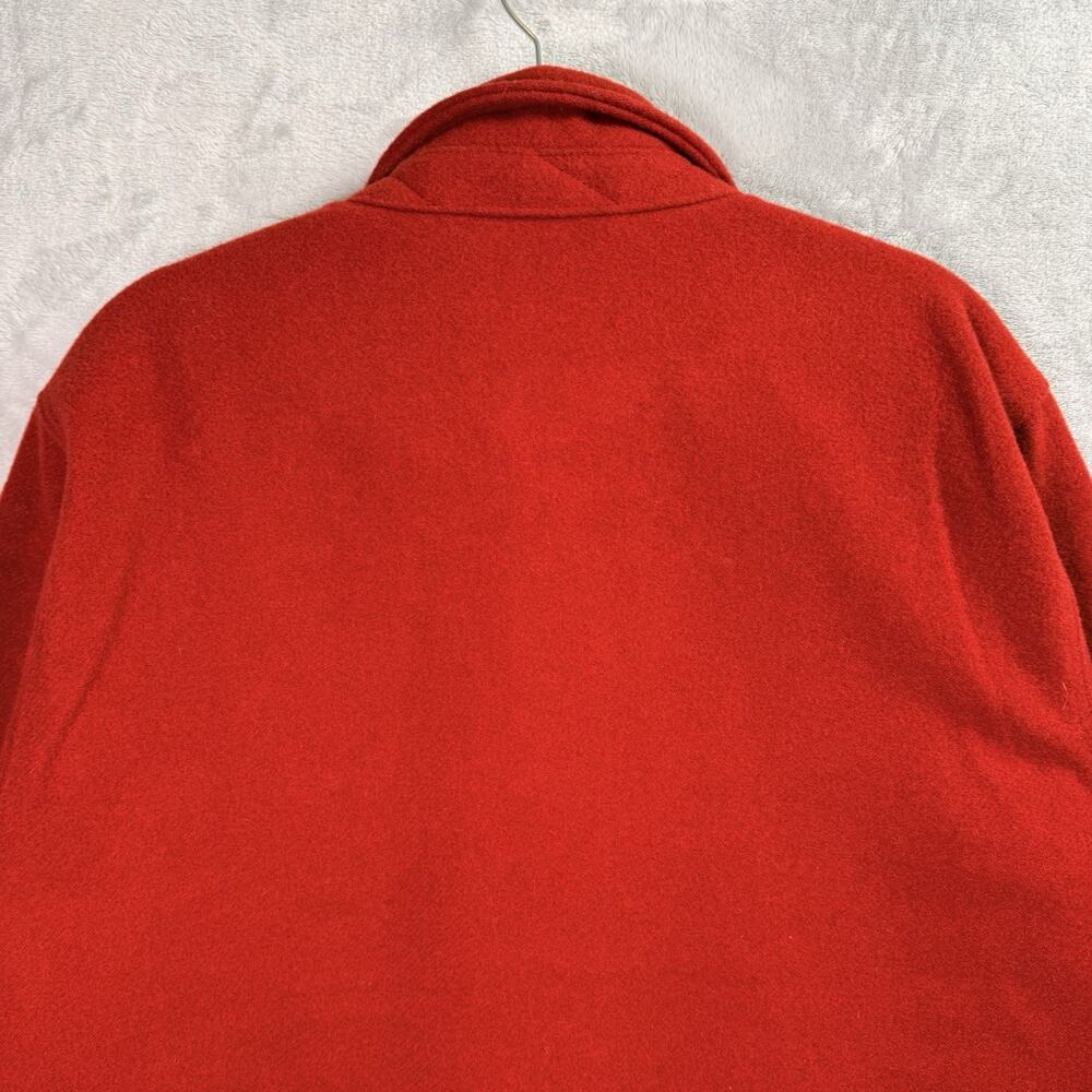 Filson Wool Lined Jacket Jac-SHirt Men's Medium Red Oak Barn Coat Chore Buttoned - Picture 12 of 16